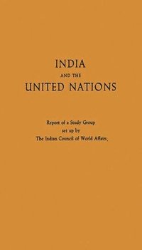 bokomslag India and the United Nations
