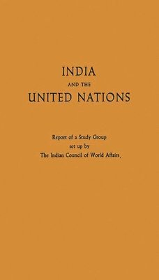 bokomslag India and the United Nations