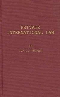 bokomslag Private International Law.