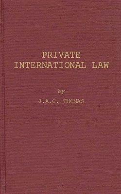 bokomslag Private International Law.