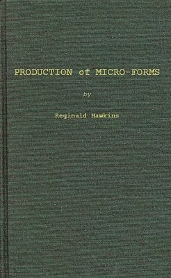 bokomslag Production of Micro-forms