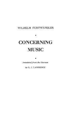 Charles Hearn - Concerning Music, Inbunden