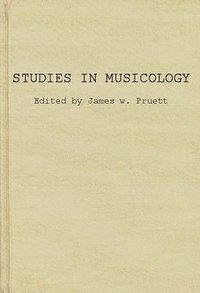 bokomslag Studies in Musicology