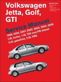 bokomslag Volkswagen Jetta, Golf, GTI Service Manual 1999-2005