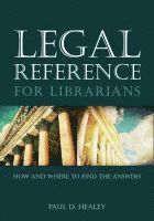 bokomslag Legal Reference for Librarians