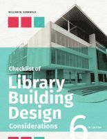 bokomslag Checklist of Library Building Design Considerations