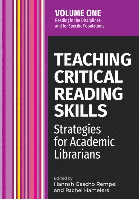 Hannah Gascho Rempel, Rachel Hamelers - Teaching Critical Reading Skills Volume 1, Häftad