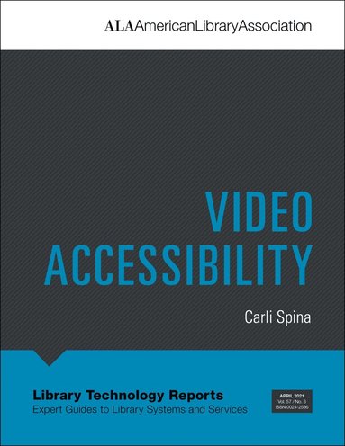 bokomslag Video Accessibility