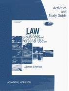Activity and Study Guide for Adamson/Morrison's Law for Business and  Personal Use, 19th