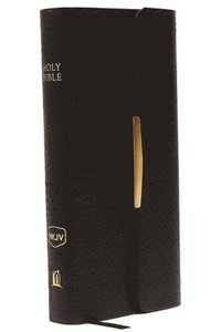 bokomslag NKJV, Checkbook Bible, Compact, Bonded Leather, Black, Wallet Style, Red Letter