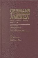 bokomslag Germans to America, July 2, 1894 - Oct. 31, 1895