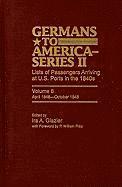 Germans to America (Series II), April 1848-October 1848 1