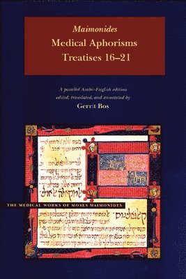 Moses Maimonides - Medical Aphorisms, Inbunden