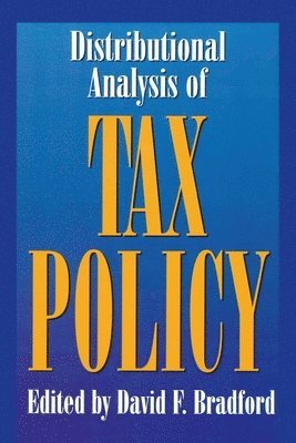 bokomslag Distributional Analysis of Tax Policy