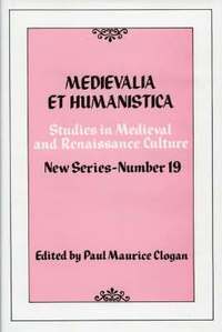 bokomslag Medievalia et Humanistica, No.19