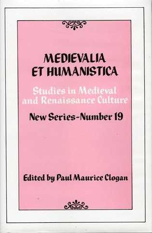 bokomslag Medievalia et Humanistica, No.19