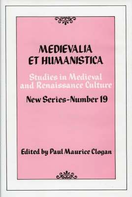 Medievalia et Humanistica, No.19 1