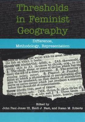 Thresholds in Feminist Geography 1