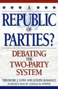 bokomslag A Republic of Parties?