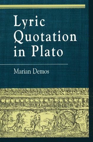 bokomslag Lyric Quotation in Plato