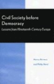 bokomslag Civil Society Before Democracy