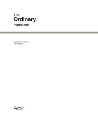 The Ordinary: Ingredients 1