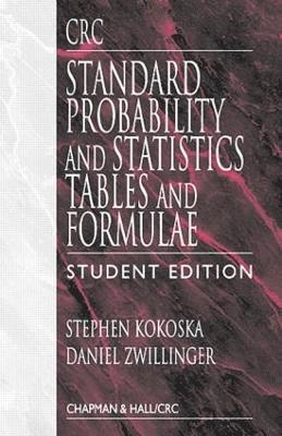 CRC Standard Probability and Statistics Tables and Formulae, Student Edition 1