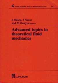 bokomslag Advanced Topics in Theoretical Fluid Mechanics
