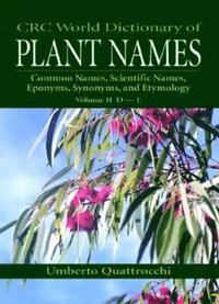 bokomslag CRC World Dictionary of Plant Names