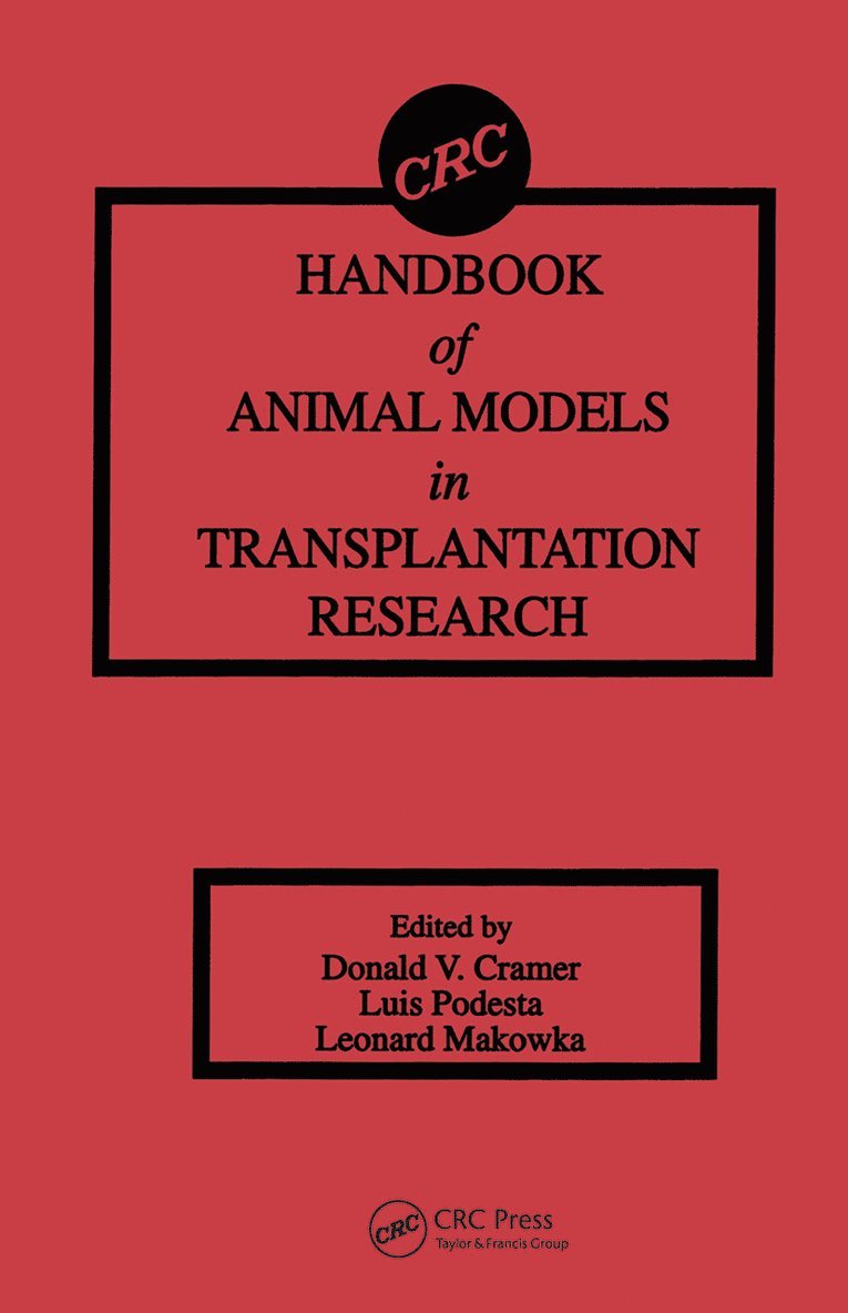 Handbook of Animal Models in Transplantation Research