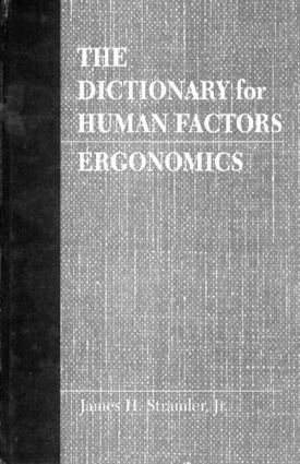 bokomslag Dictionary for Human Factors/Ergonomics