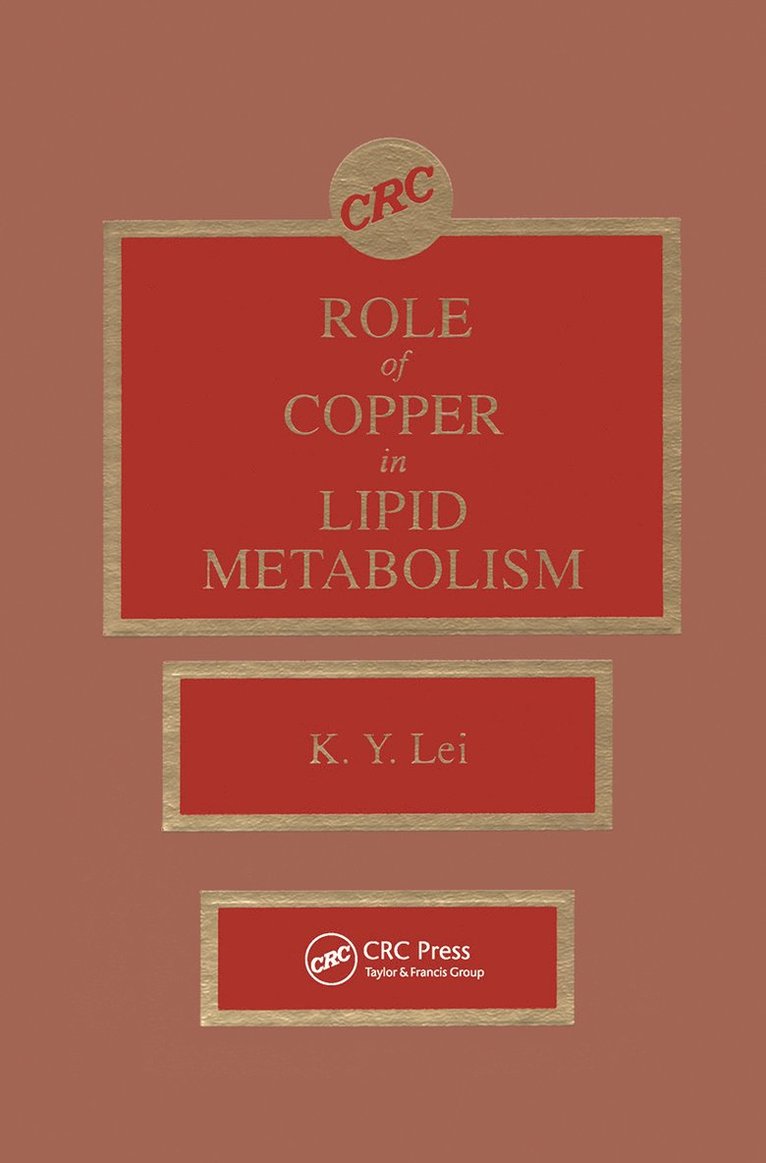 Roles of Copper in Lipid Metabolism