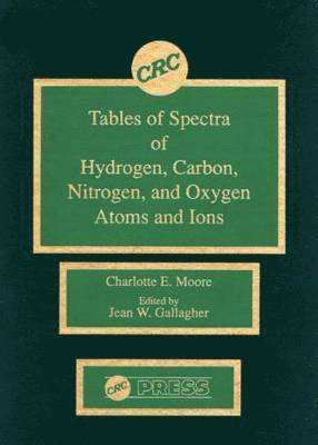 bokomslag Tables of Spectra of Hydrogen, Carbon, Nitrogen, and Oxygen Atoms and Ions