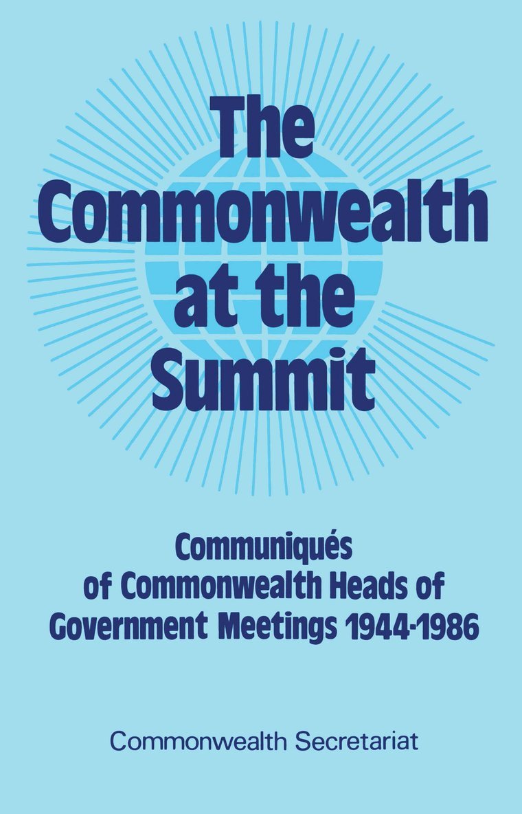 Commonwealth Secretariat - Commonwealth at the Summit, Volume 1, Häftad
