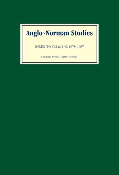 Richard Wright - Anglo-Norman Studies, Inbunden