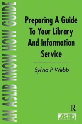 bokomslag Preparing a Guide to your Library and Information Service