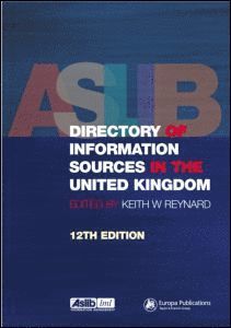 Aslib Directory of Information Sources in the United Kingdom