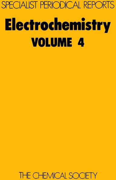 H R Thirsk - Electrochemistry, Inbunden