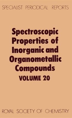 bokomslag Spectroscopic Properties of Inorganic and Organometallic Compounds