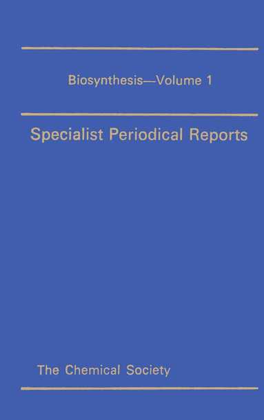T A Geissman - Biosynthesis, Inbunden