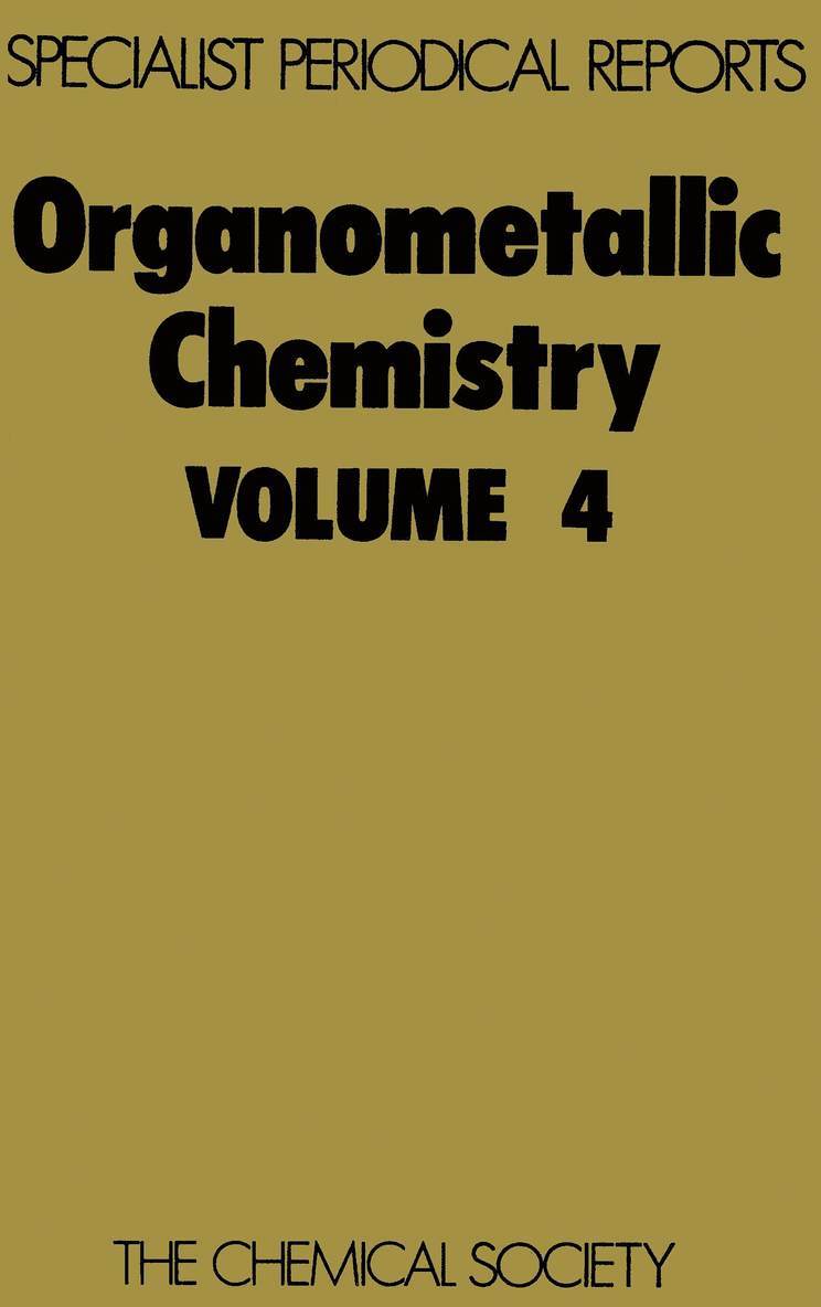 E W Abel, F G A Stone, F G A (University of Bristol) Stone, E. W. Abel, F. G. a. Stone - Organometallic Chemistry, Inbunden