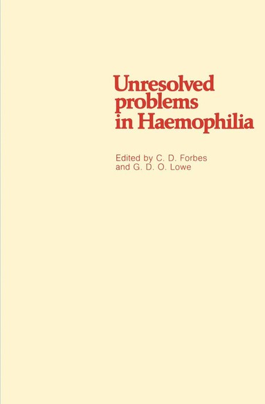 bokomslag Unresolved problems in Haemophilia