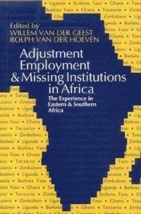 bokomslag Adjustment, Employment and Missing Institutions in Africa