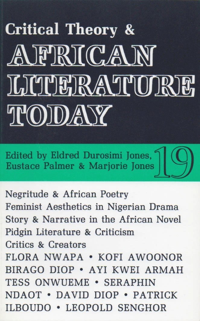 ALT 19 Critical Theory and African Literature Today 1