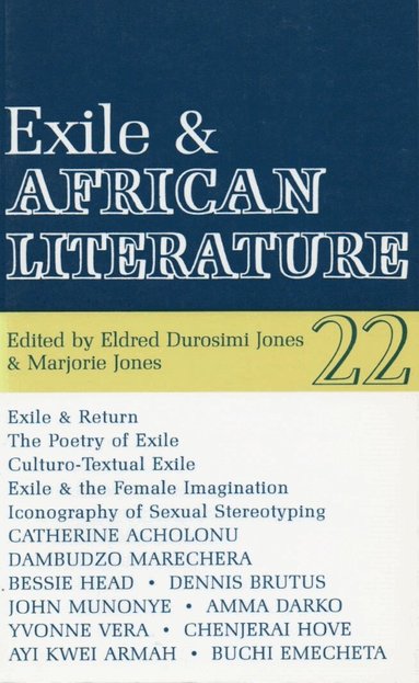 Marjorie Jones, Eldred Jones - ALT 22 Exile and African Literature, Häftad