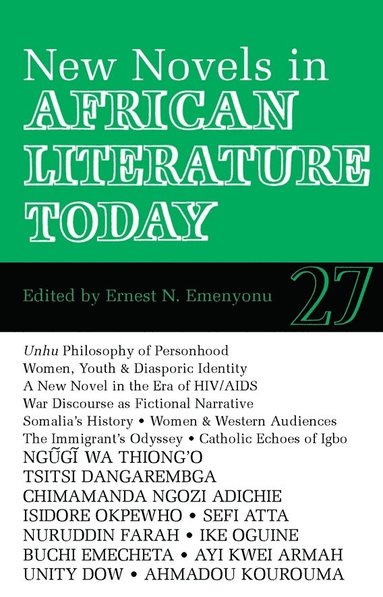 bokomslag ALT 27 New Novels in African Literature Today