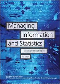 bokomslag Managing Information and Statistics