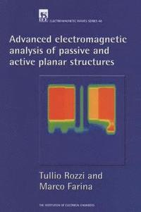 bokomslag Advanced Electromagnetic Analysis of Passive and Active Planar Structures