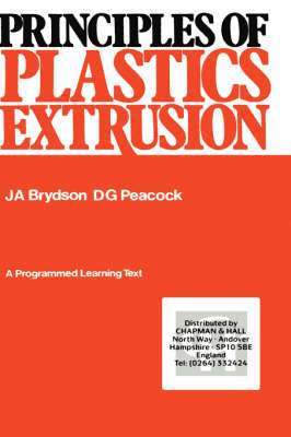 bokomslag Principles of Plastics Extrusion