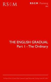 bokomslag The English Gradual Part 1-The Ordinary